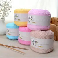 100g 16 Strand Pure Cotton Thread Medium Thick Thread, Hand Woven Scarf Baby Sweater Hat Warm Comfortable Anti Pilling 1