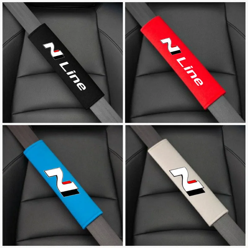 

Cotton Car Seat Belt Safety Belt Shoulder Protector Cover For Hyundai N LINE i30 i20 Sonata Accent Elantra Car Accessories