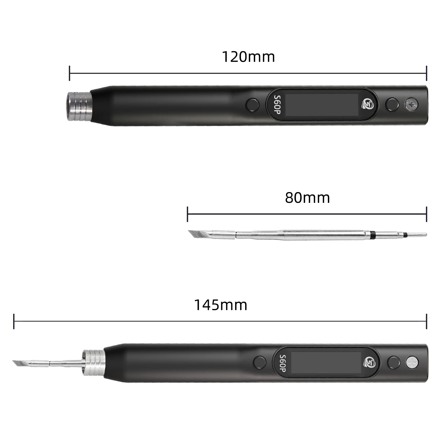 SEQURE S60P Soldering Iron Set Compatible with C210 Soldering Iron Tip 60W Anti-static Precision Electronic Repair Tool Pen 6