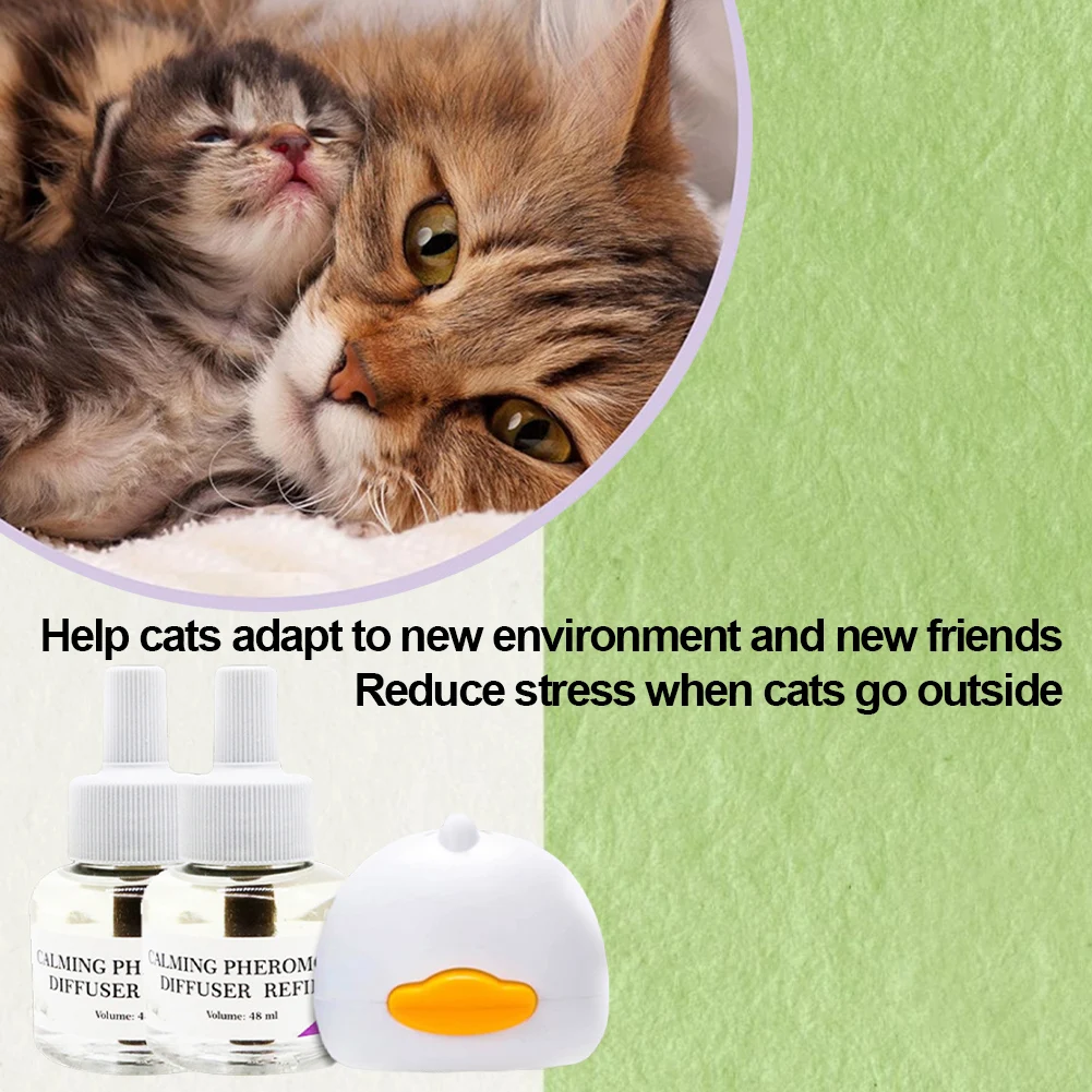 Cat Pheromones Calming Diffuser Relieve Anxiety Stress Cat Calming Diffuser Cats Anti Anxiety Calm Diffusers Fits All Cats