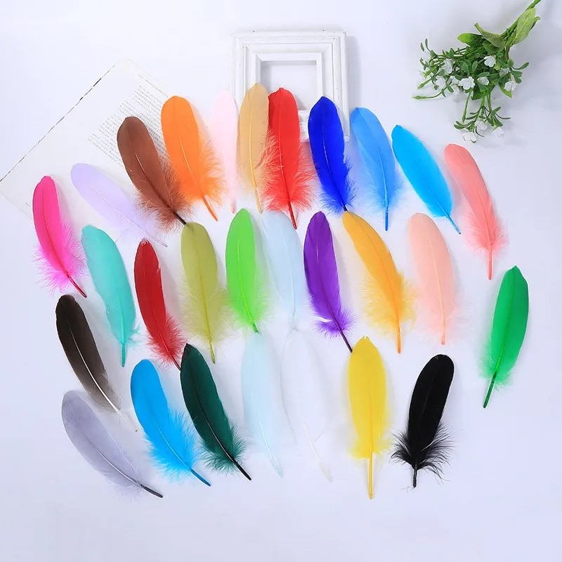 Decoración De Fiesta, Adornos De Plumas De Ganso, Manualidad | Cuotas