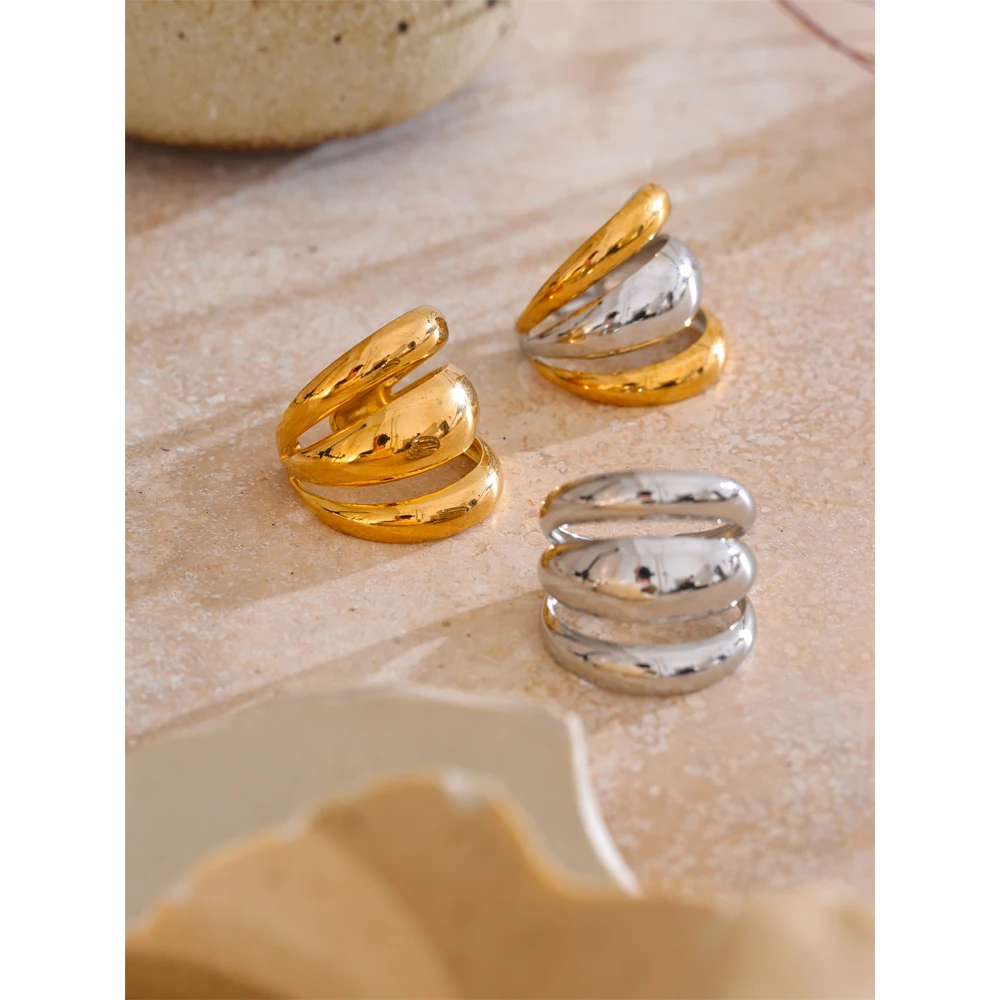 Yhpup Women Hollow Open Ring