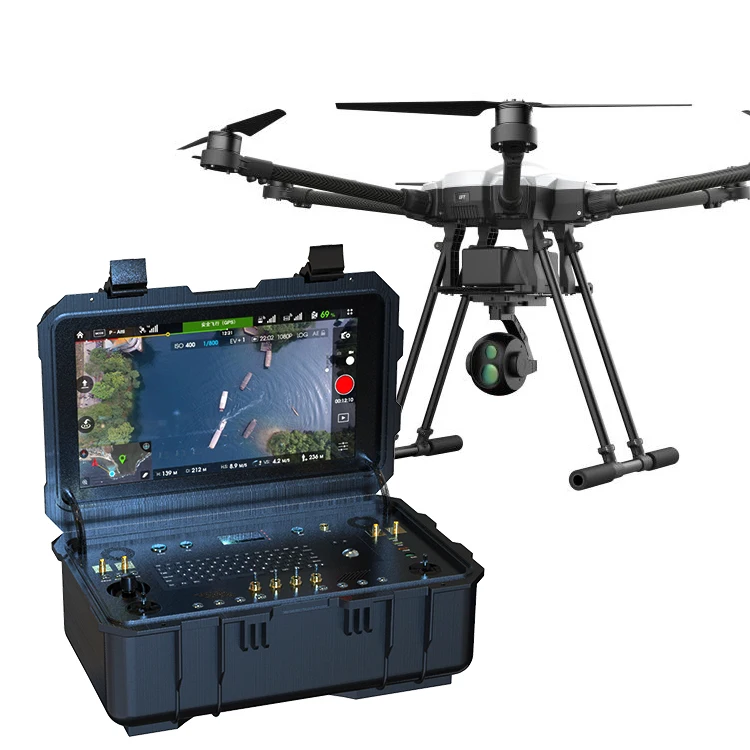 Drone Video Ground Station High Brightness Screen Professional Fpv Bright Display Monitor RC Link Long Distance Remote Control security monitoring digital video data transmission module 900mhz long distance industrial control videotelemetry rc link drone