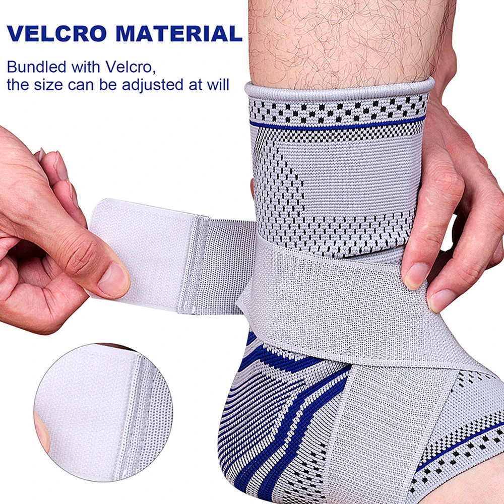 1 Pcs Adjustable Compression Ankle Support With Elastic Strap Ankle Strap For Achilles Tendon Support&Plantar Fasciitis Sprain