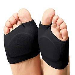 Breathable Silicone Gel Metatarsal Relief Pads - S (Black)