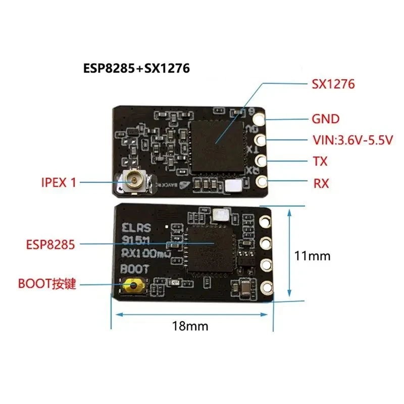 ELRS Nano 915Mhz Receiver Expresslrs Long Range Receiver For RC FPV Traversing Drones Replacement Accessories