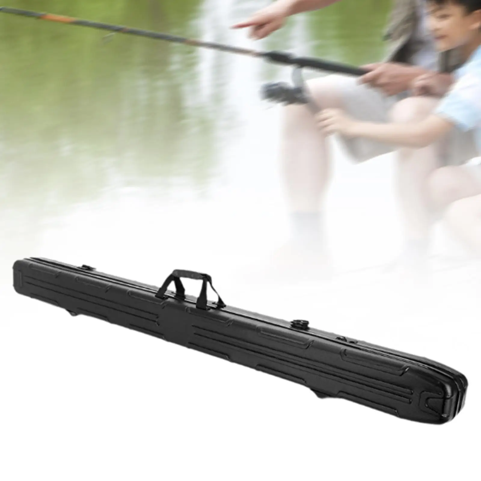 Fishing Rod Bag Hard Shell Accessories Lightweight Organizer Fishing Pole Storage Case for Travel Garage Saltwater Gifts Boat