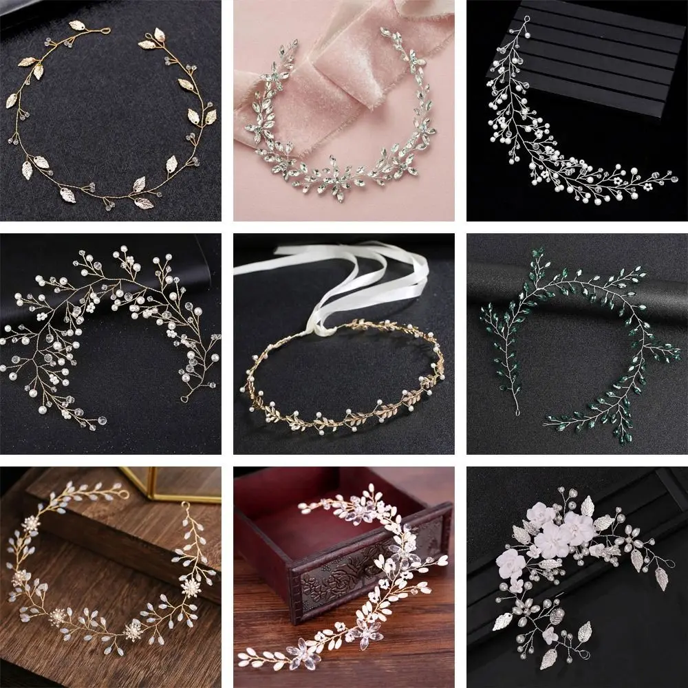 

Flower Headdress Headwear Tiara Hair Jewelry Bridal Flower Hairband Bridal Headband Rhinestone Flower Headband