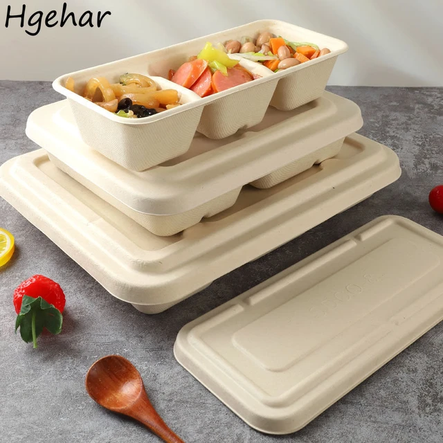 Disposable Meal Prep Food Container  Disposable Paper Food Containers -  Kraft Paper - Aliexpress