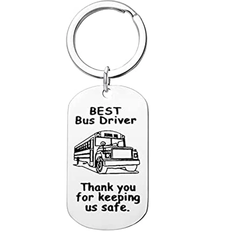 Danke Geschenk für Ihn ihr Keychain Bus Fahrer Wertschätzung Keyring Geschenke für Ehemann freund Ruhestand Geburtstag Geschenke