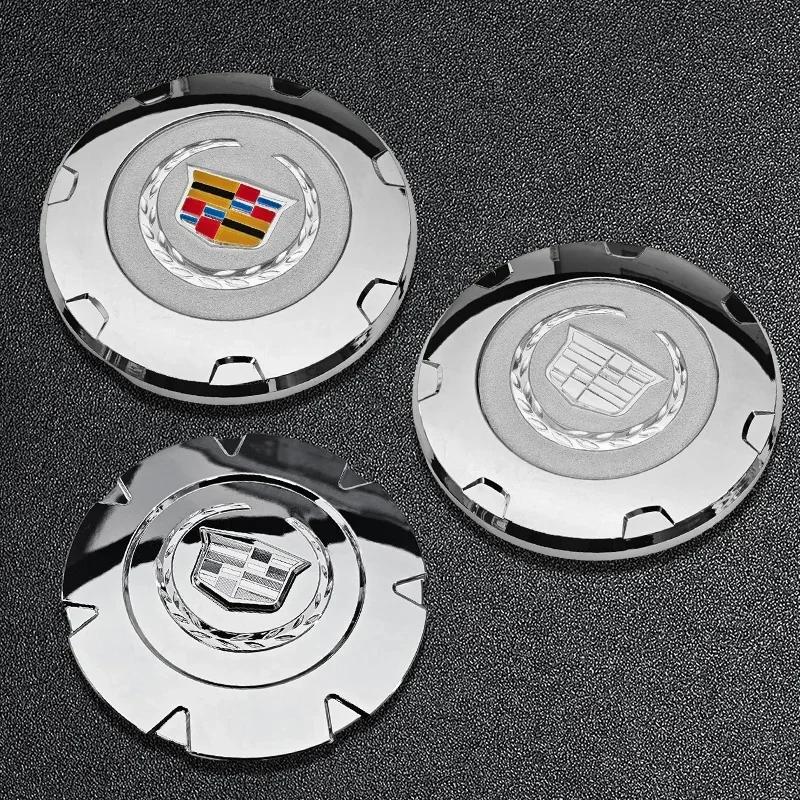 4pcs 140mm 168mm 200mm 203mm 휠 센터 허브 커버 캡 캐딜락 에스컬레이드 SRX 자동차 타이어 엠블럼 자동차 스타일링 액세서리