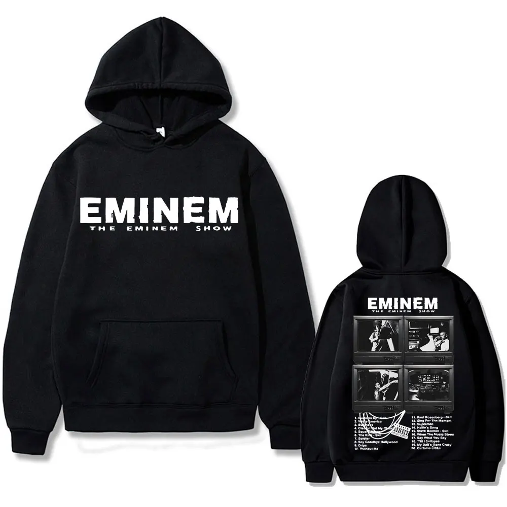 Rapper eminem Musik album Grafik Hoodie World Tour Geschenk für Fan Männer Frauen Vintage übergroße Sweatshirt männliche Mode Streetwear