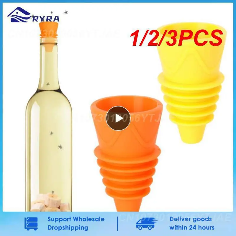 1/2/3Pcs Fly Trap Forma A Imbuto Wasp Fly Fruit Fly Safe Detersivo In Silicone Non Tossico