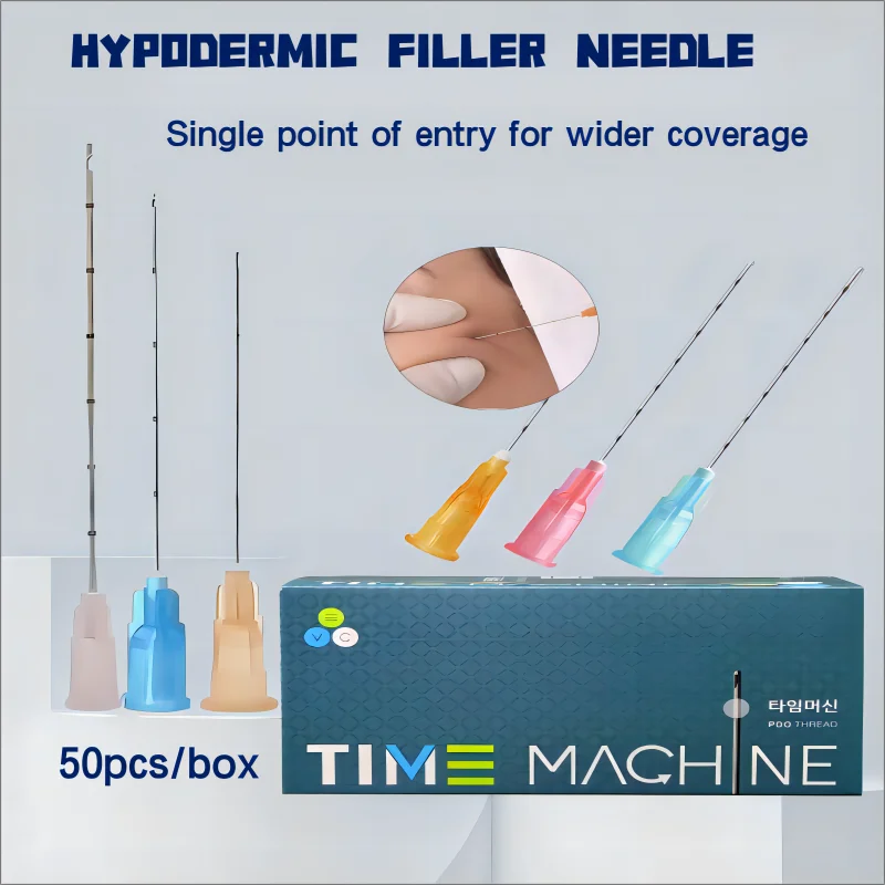 Blunt Needle Cannula For Beauty Sterile Filler Injection 21G22G23G25G27G Hyaluronic Acid Surface Filling Blunt Needle  2Pcs/Pack 2pcs set liposuction cannula skin protection cover fat transfer needle aspirator skin cover liposuction tools