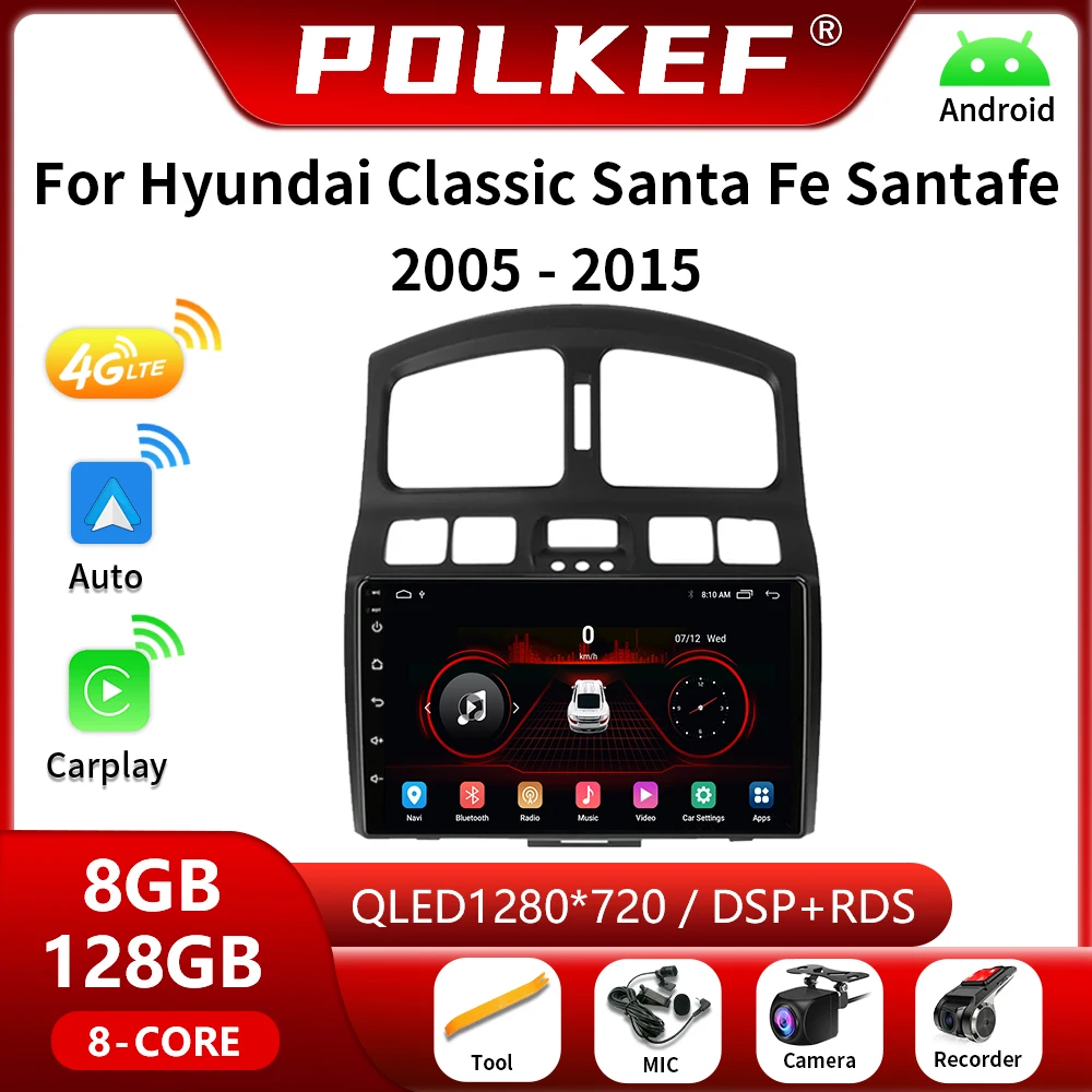 Android-For-Hyundai-Classic-Santa-Fe-Santafe-2005-2015-Car-Radio ...