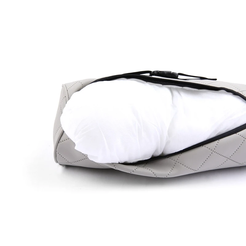 T3ED Comfy Auto Pillows for Head Neck Support Relieving Stiffness PU Leather Cushion Accessories for Women Men