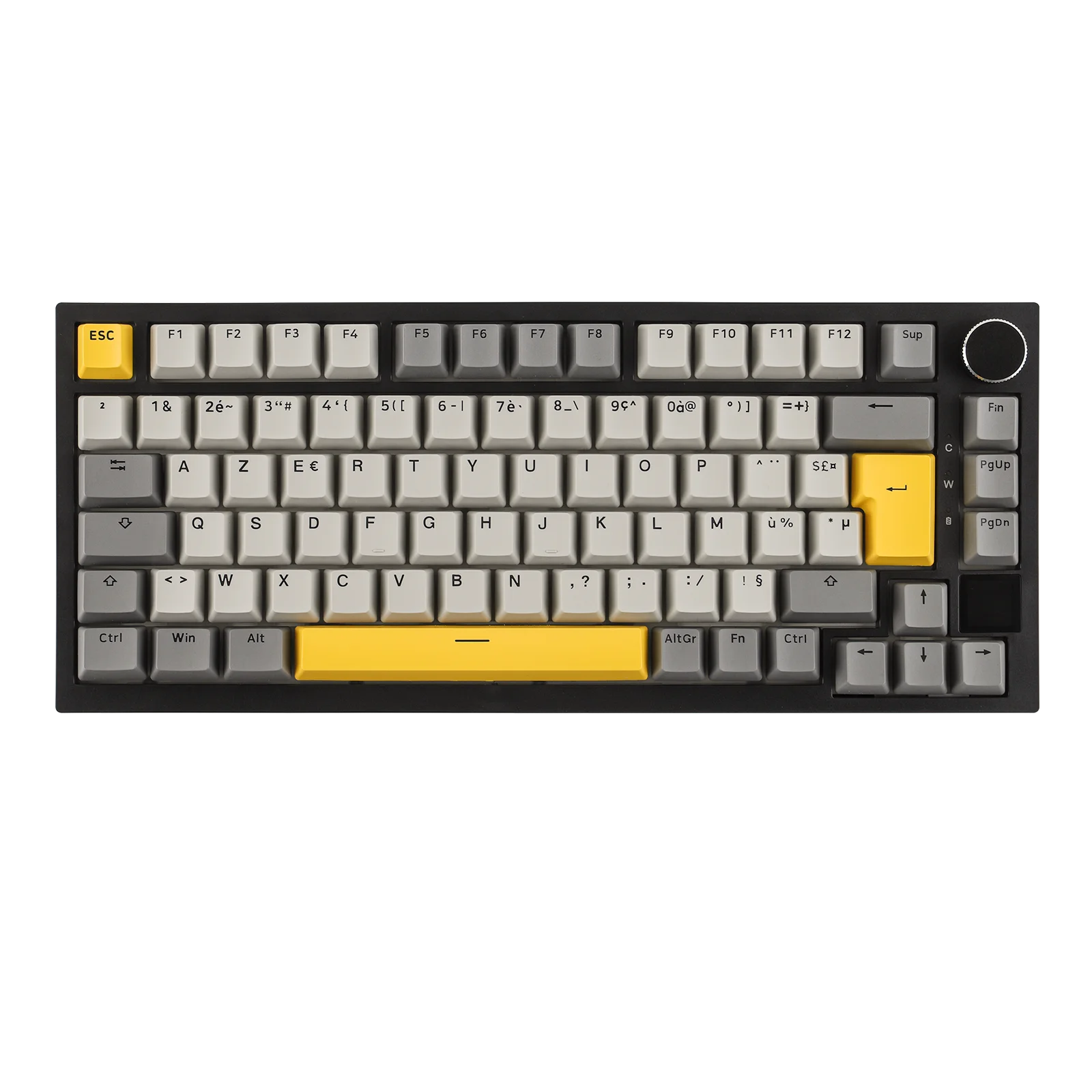 ISO-FR 레이아웃 EPOMAKER X AJAZZ AK820 PRO 75% AZERTY 프랑스어 핫스왑 유선/BT/2.4GHz 무선 기계식 키보드 (윈도우/맥/PC용)