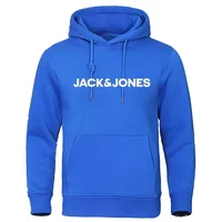 Jack & Jones Sweats à capuche pour hommes et femmes, vêtements de sport imprimés confortables, amples et décontractés à la mode, streetwear 3