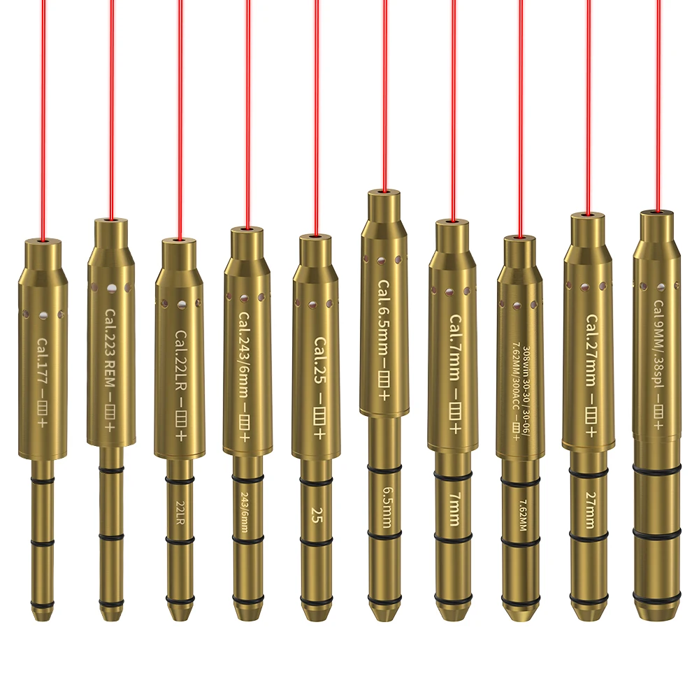 9MM/38SPL Red Laser Boresighter Cartridge Dot Sight Pistol & Rifle Scope Hunting Accessory Training Shoot Sight