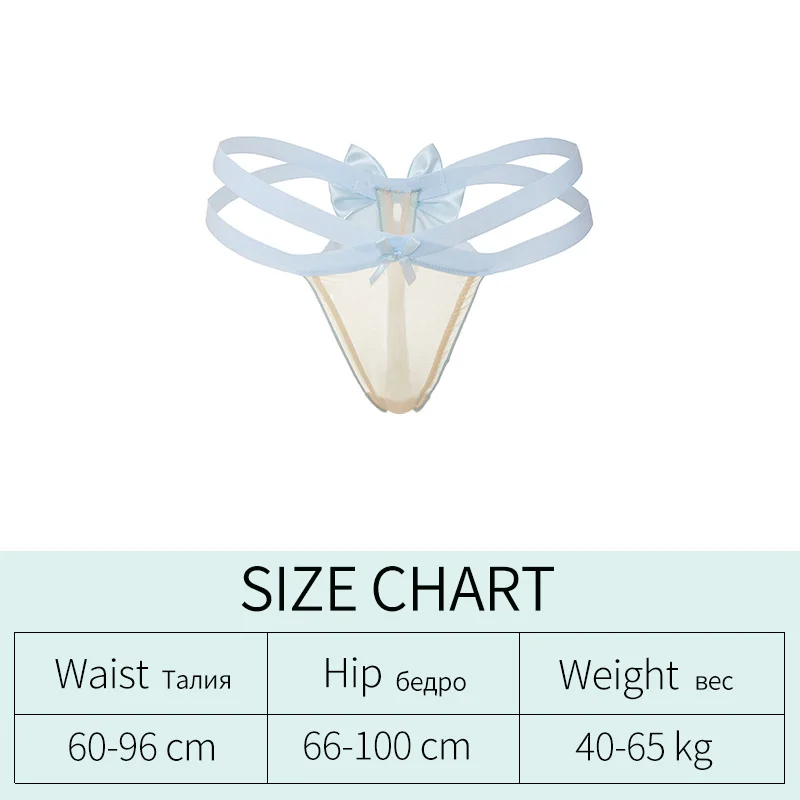 Spitze Sexy Mädchen Slips Frauen Höschen Nahtlose Bowknot G String Tanga Unterwäsche Niedrige Taille Weibliche Einstellbare Dessous – Detail 1