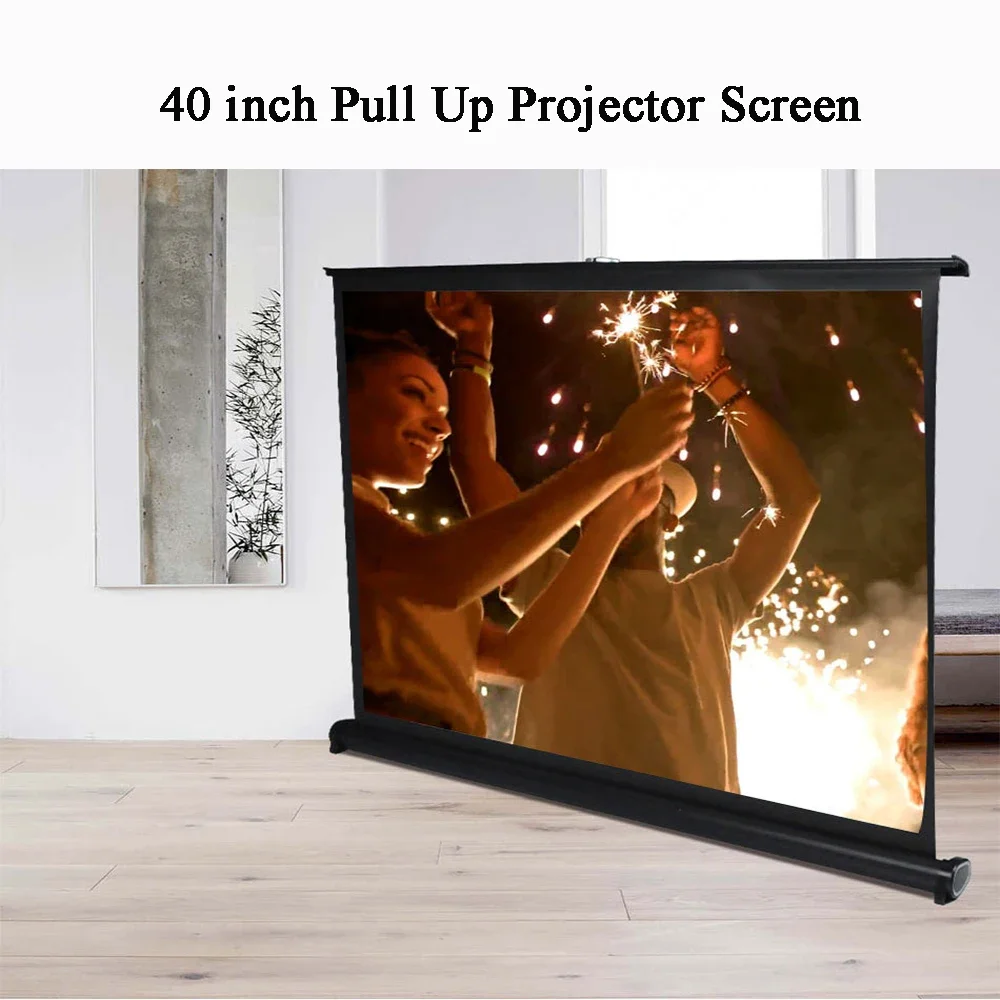 telaparaprojeo40inchPortableProjectorScreenTabletopScreenHD