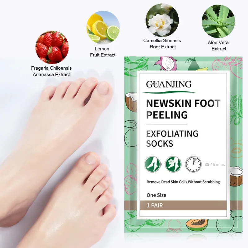 Brightens and Exfoliates Dead Skin Foot Mask Softens GuanJing Plant Moisturizes Pad Patches Detox Body Pads Nuubu Stress Relief