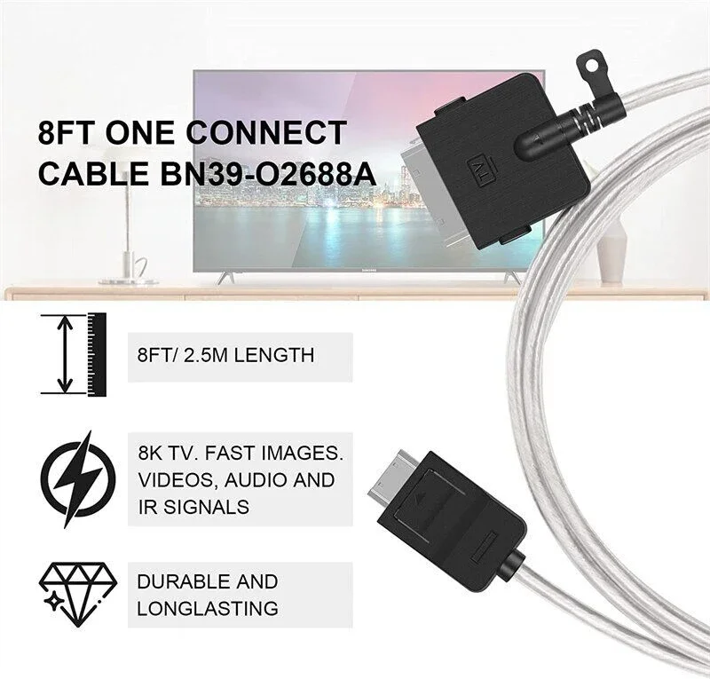 BN39-02688A BN39-02688B Compatible with Samsung One Connect Cable para For Neo QLED 8K TV QN75QN800AFXZA QN75QN800AF
