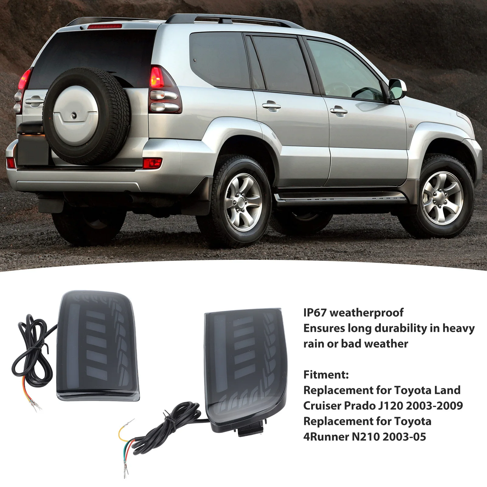 ����Ÿ ���� ũ���� ���� J120 �� �ĸ� ���� ����Ʈ, 3 ���� ���, ���� �����Ʈ, IP67 ��� ��ü, LED �׼�����