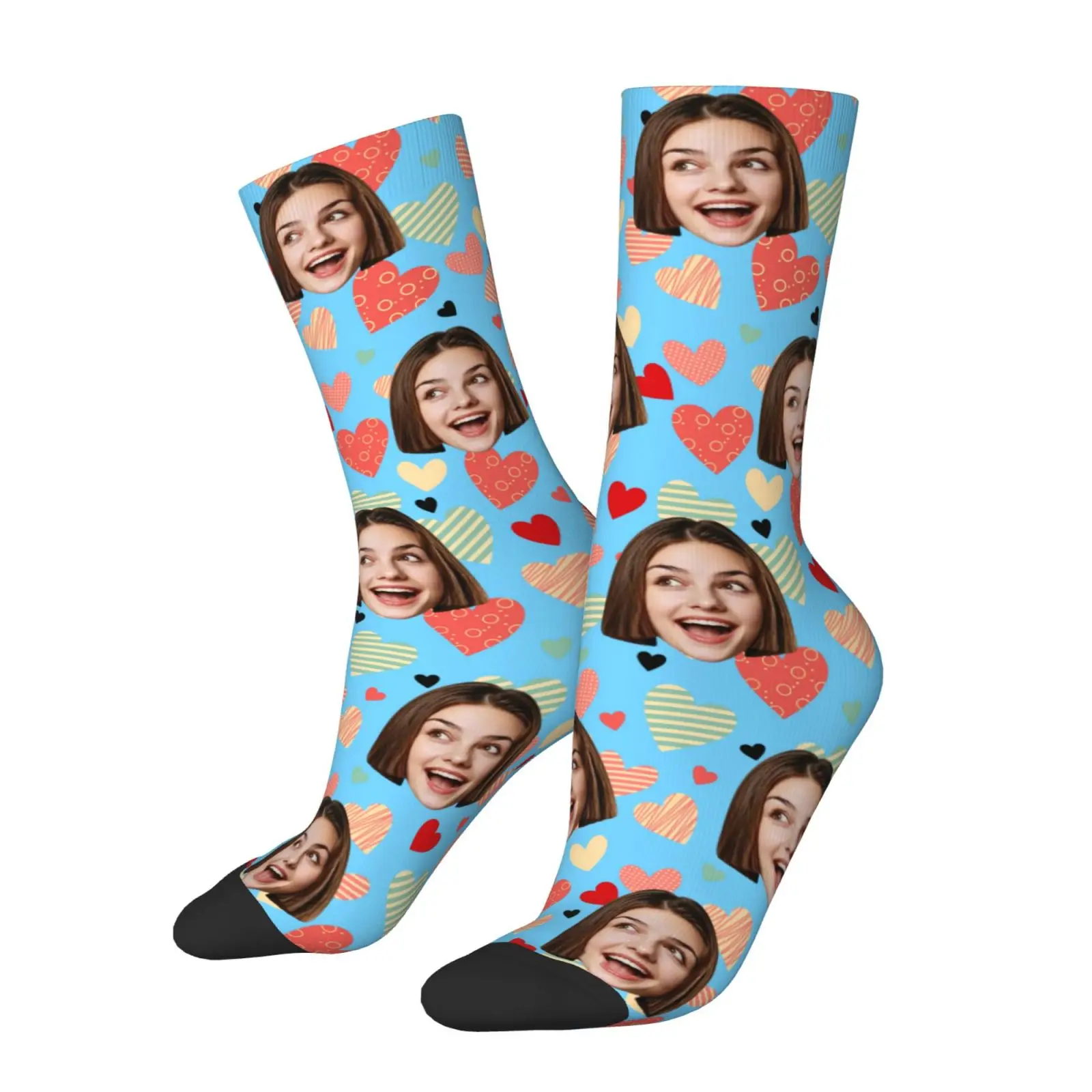 Personalized Funny Face Socks with Your Photo - Unique Gift