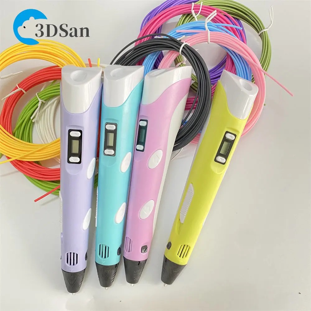 3D Drawing Pen USB Powered OLED Display Art Craft DIY Print PLA/ABS Filaments 3D Draw Printer For Kids/Adults Creative Design 3d printing pen