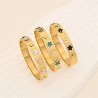 316L Stainless Steel Retro 3 Colors Natural Seashells Flowers Bracelets Ladies Fashion Trend High Jewelry Accessories Party Gift 1