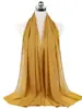 Nouveau foulard en mousseline uni pour femme, prêt-à-porter, hijab instantané, châle musulman, hijabs islamiques, écharpe arabe, foulards pour la tête