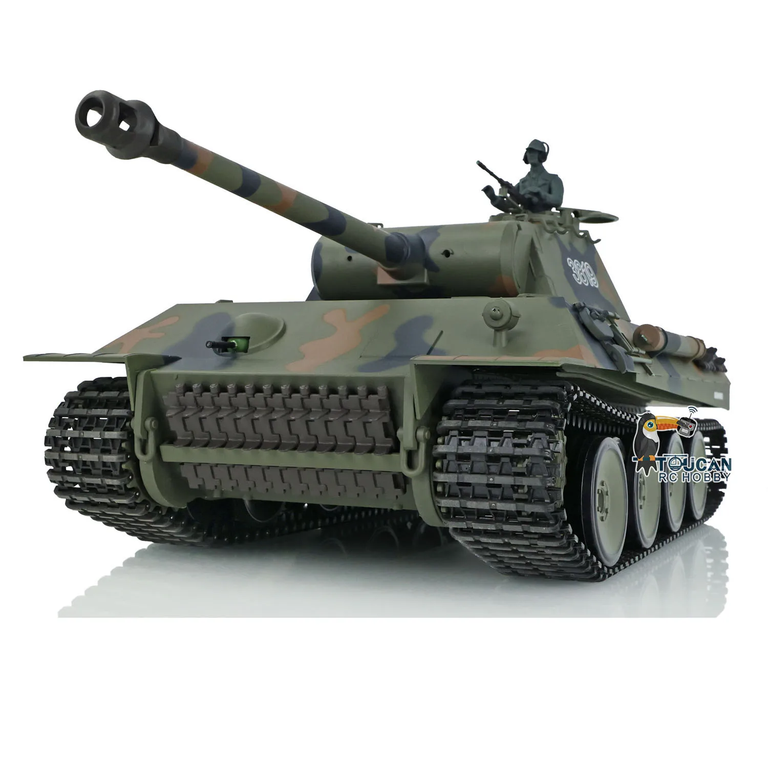 Heng Long 1/16 7.0 Plastic Ver German Panther V RTR Army RC Tank 3819 Ready to Run Model Smoking BB Shooting for Boy Toy TH17285 4