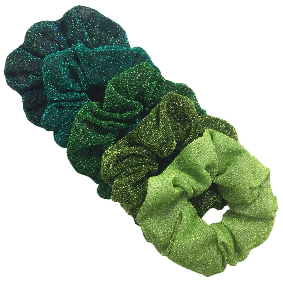 5 teile/los Mädchen Sparkly Pailletten Scrunchies Haar Elastische Bands Scrunchy Krawatten Seile Pferdeschwanz Halter Gummibänder für Mädchen Glänzend – Detail 10