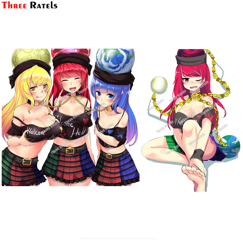 

Наклейки и Переводные картинки Three Ratels D840 heclai Lapislazuli Touhou для украшения автомобиля автомобильные аксессуары виниловый материал водонепроницаемый P