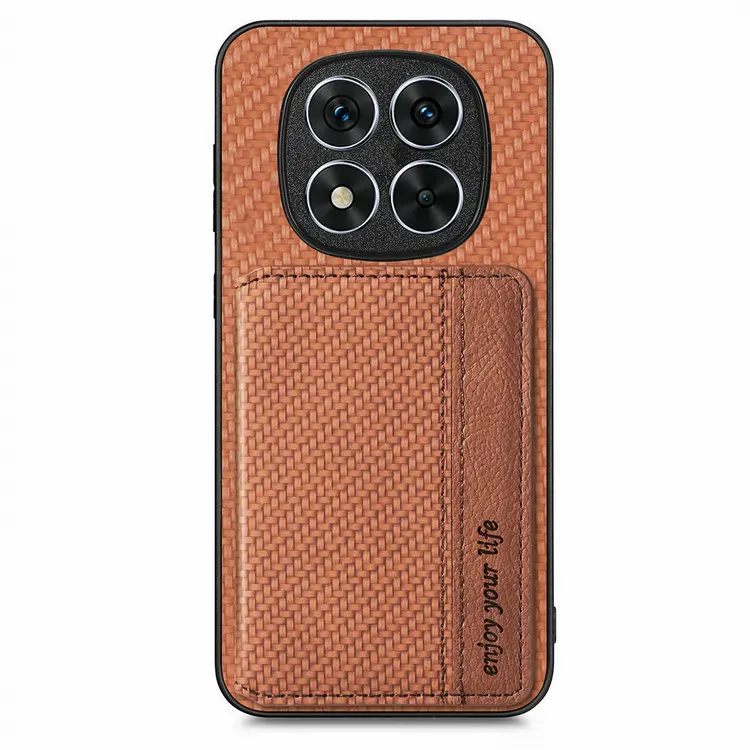 Luxury RFID Leather Card Case with Magnetic Back Shell