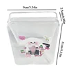 Plastic Transparent Storage Box With Lid Stickers Collection Desktop Container Case Photocard Holder Home Small Card Storage Box 5