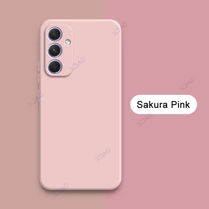 Square Liquid Silicone Phone Case - 360° Protective Soft Shockproof Back Cover - Girls' Stylish Accessory