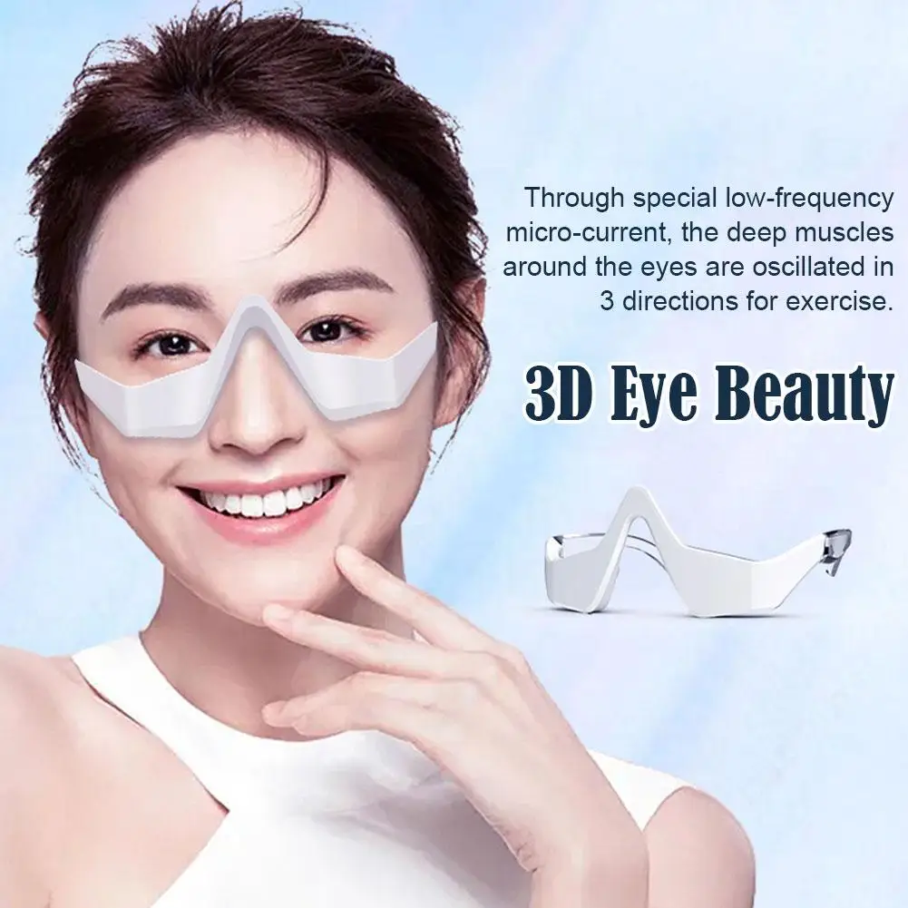 

3D Eye Beauty Micro-current Massage Relieves Eye Fatigue Wrinkle Bags Anti Fades Care Circle Dark Beauty Remove Eye Tool Ey N7X7