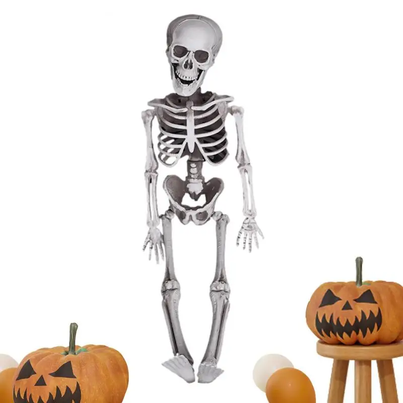 

Halloween Skeleton Ghost Realistic Fake Skeleton Bone With Movable Joints Halloween Props For Coffin Decor Ghost Festival Props