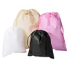 20 pieces  Non woven fabric drawstring bags for clothes/shoegift/Chrismas festival bags Dust bag Storage bag  accept custom logo 1