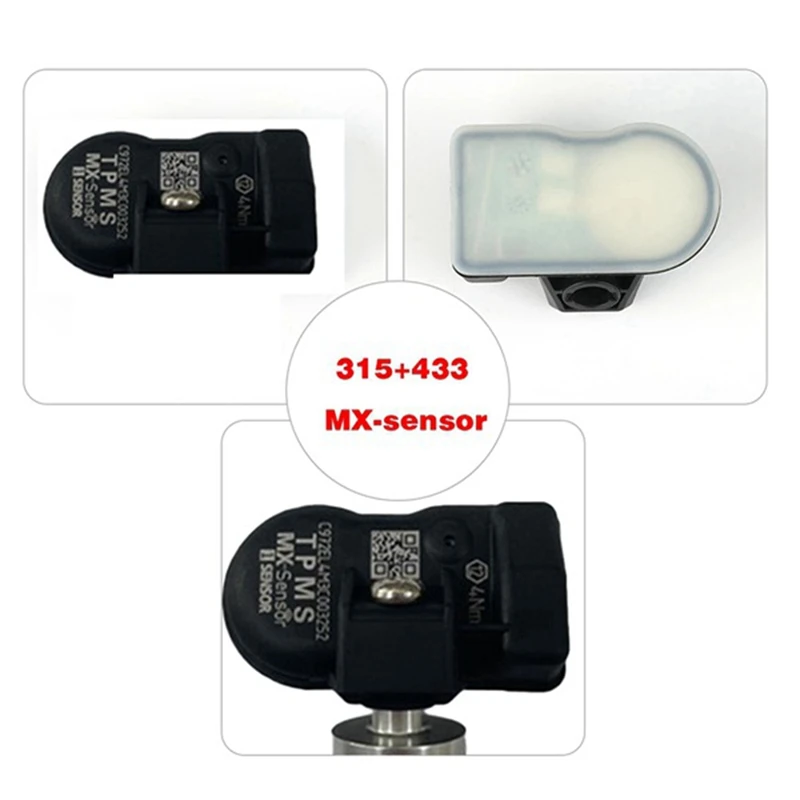 TPMS Sensor Programmable Fit For AUTEL Tire Pressure Monitoring System 433Mhz 315MHZ Sensor Universal 2 In 1