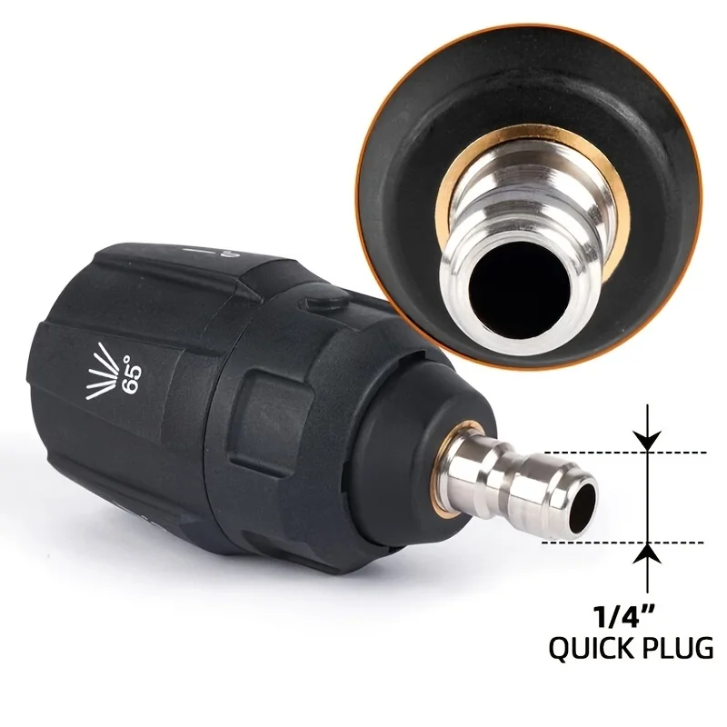 5-in-1 high-pressure car wash machine nozzle with 1/4 inch quick connector for professional cleaning in seconds 3