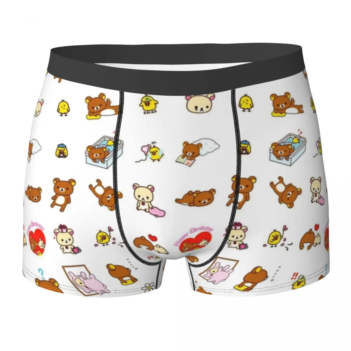 

Rilakkuma Underwear Rilakkuma Collage Cute Underpants Print Boxer Brief Pouch Man Large Size Boxer Shorts