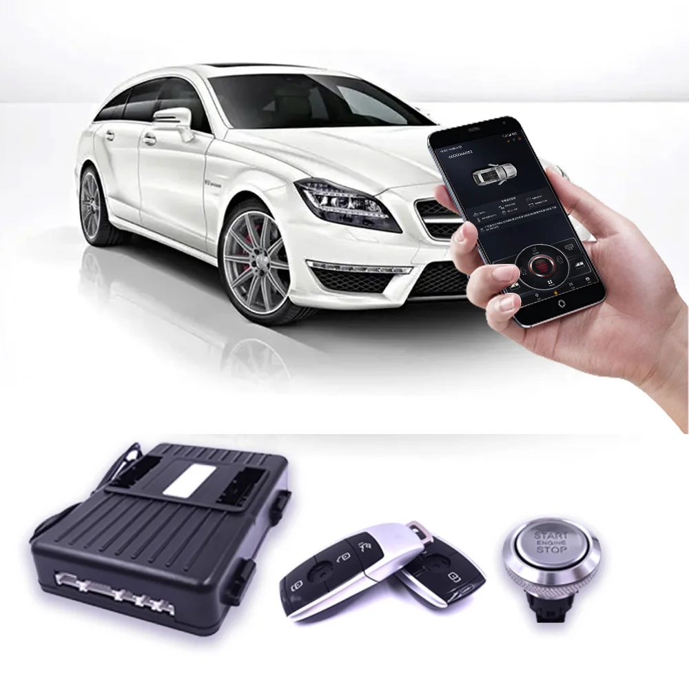 For Mercedes Benz C Class W204 Add Push to Start Stop System Engine Remote Starter Keyless Entry New Smart Key Car Accessories for mercedes benz c w204 glk x204 e w207 upgrade engine push start stop system remote starter keyless entry car accessories