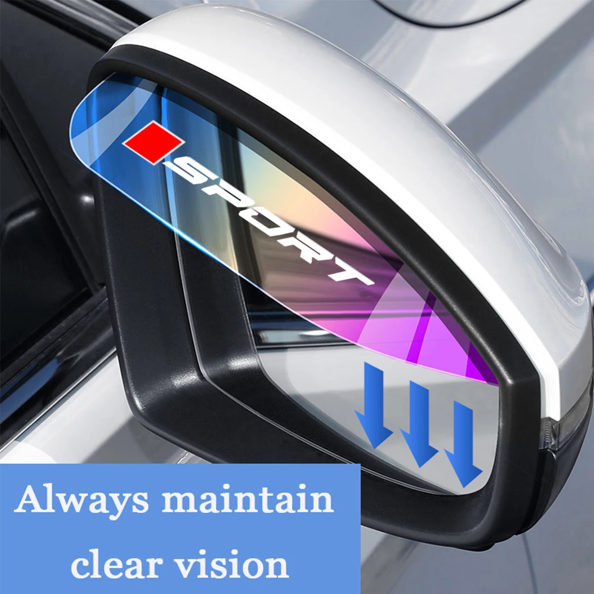 2Pcs Car Rearview Mirror Rain Shade Snow Blocker Sun Visor For Toyota Honda Mazda Mitsubishi Jeep MG