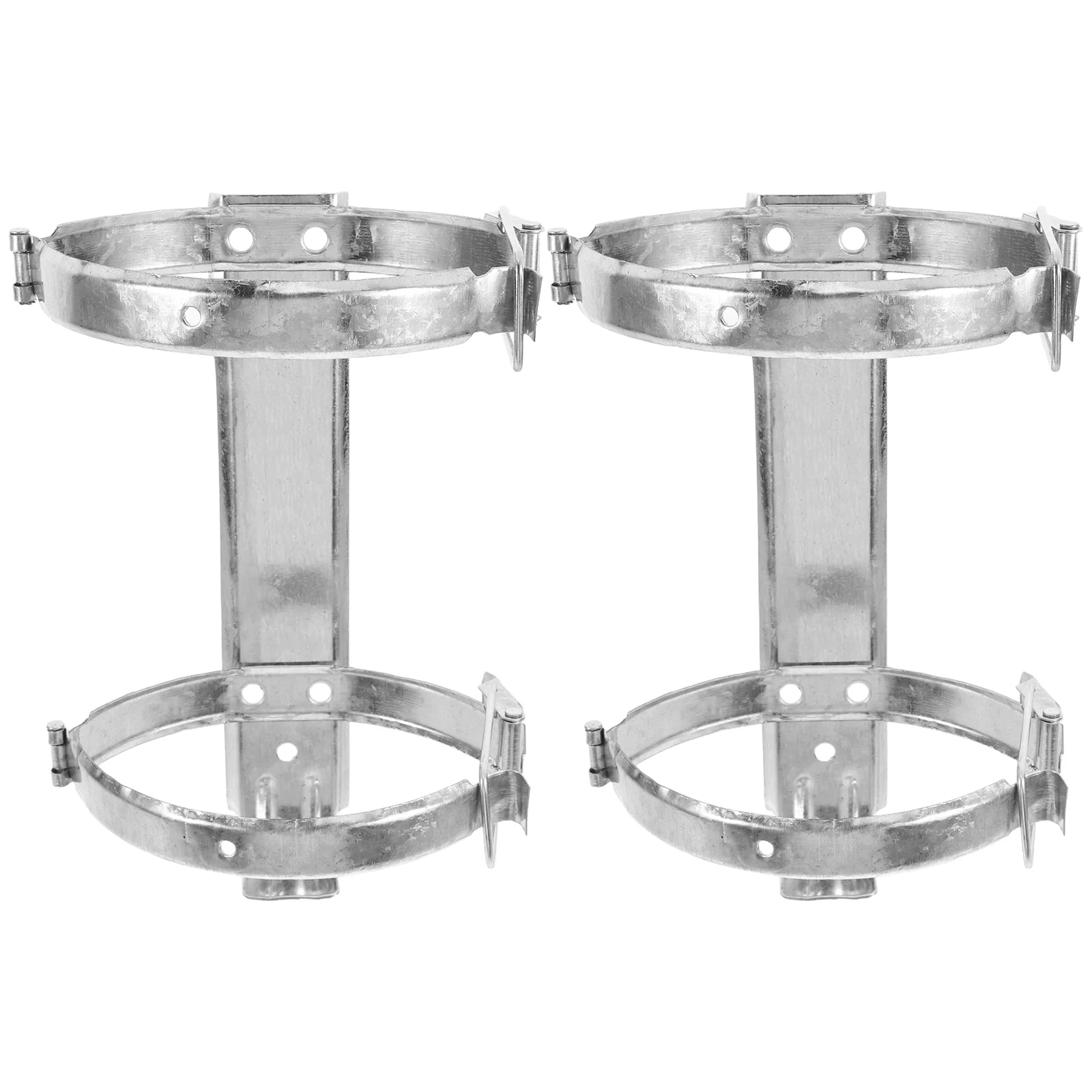 2Pcs Fire Extinguisher Bracket Stainless Steel Wall Mount Holder Home Office Safety Equipment Fixed FrameBracket