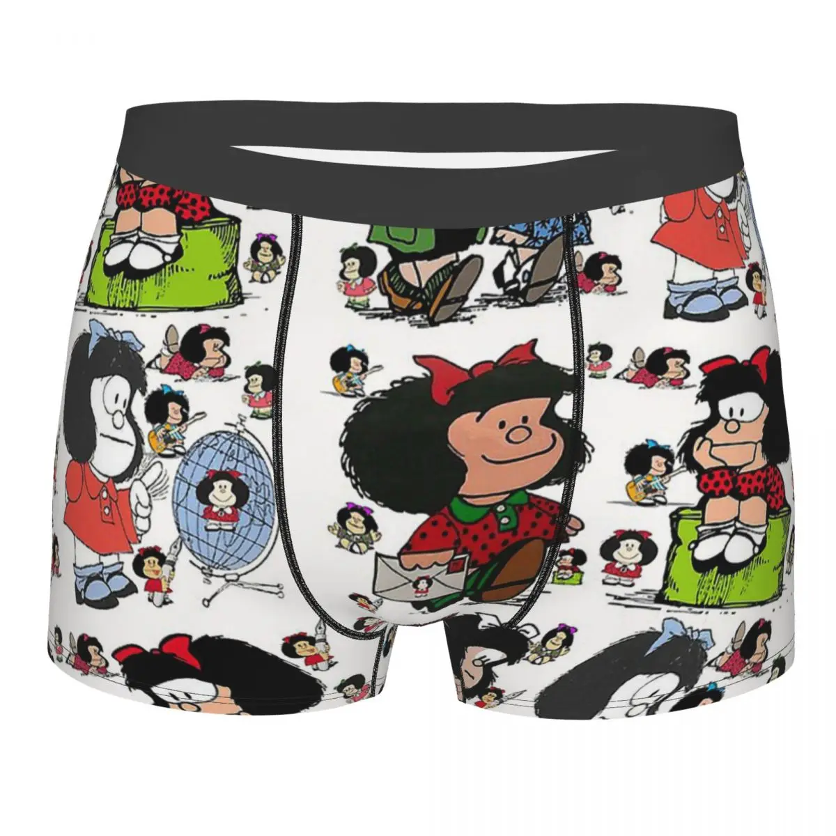 

Трусы-боксеры Quino Comics Mafalda, дышащие трусы, мужское нижнее белье, вентилируемые шорты, трусы
