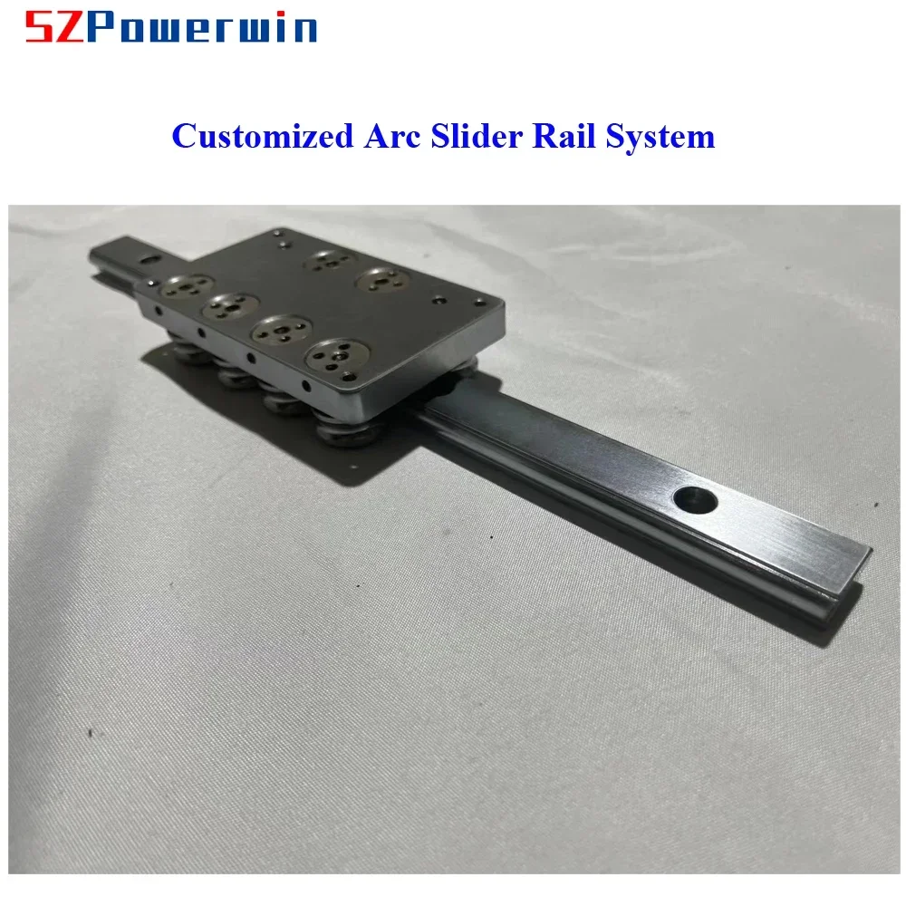 High Grade Slider Rail Track System R75 R100 R150 R200 Arc Circular Guide Rail2