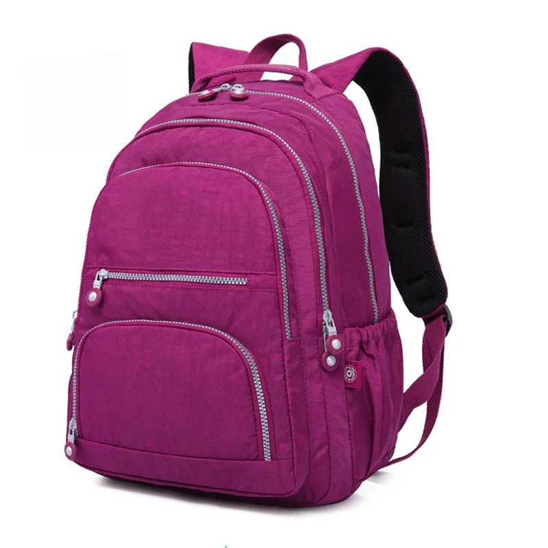 2024 Nylon Girls School Bags Waterproof Female Travel Backpacks Fashion Women Laptop Bagpack Support Customized LOGO 3